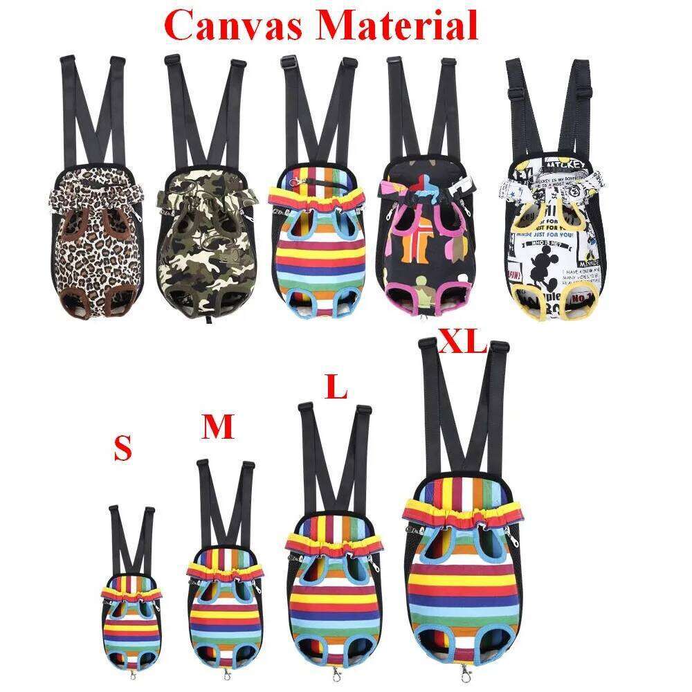 HQ Pet Front Chest Five Holes Backpack Dog Outdoor Tote Bag Sling Holder Mesh Cat Puppy Carrier 26H0130