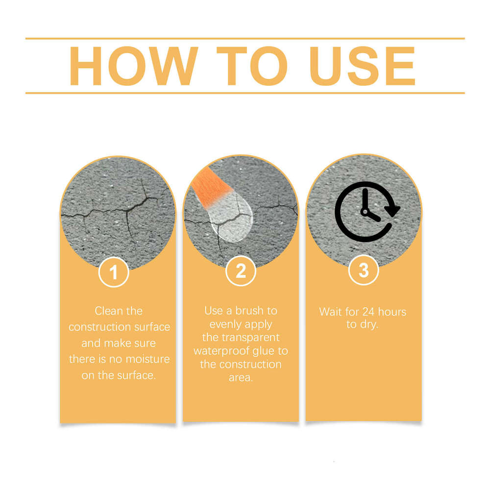 Jue Fish Transparent Waterproof Sealant Leakproof Flexible Durable Convenient Construction Home Decoration Gap Filling S260130