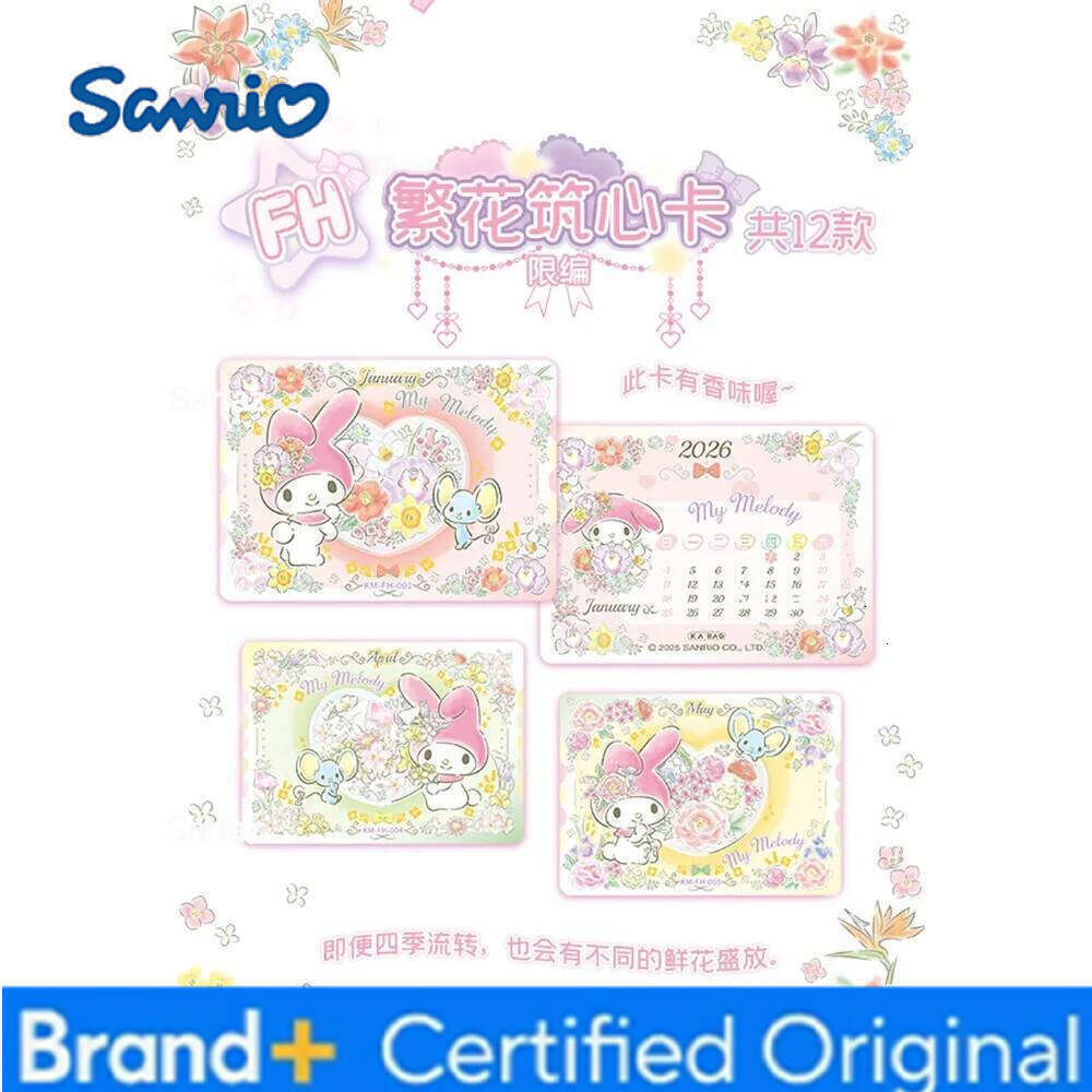 Sanrio KABAO Original Limited Character Japanese Cartoon Star My Melody Kuromi Exquisite Polaroid Card Toy Christmas Gifts H260130