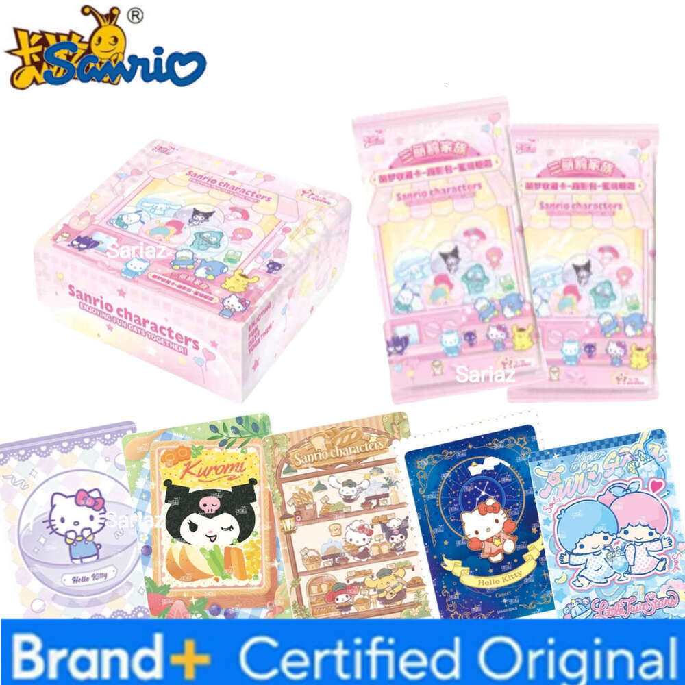 Sanrio KAYOU Genuine Collector Hello Kitty Adorable Game Card Set Exquisite Cartoon Toy Cards Girls Heartwarming Gift H260130111