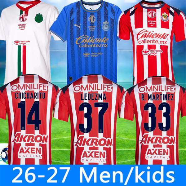 Chivas 2026 Third Kit Released Jerseys special Chivas regal chicharito I.BRIZUELA C.CALDERON A.ZALDIVAR A.VEGA home away 3rd 2025 football shirt 88