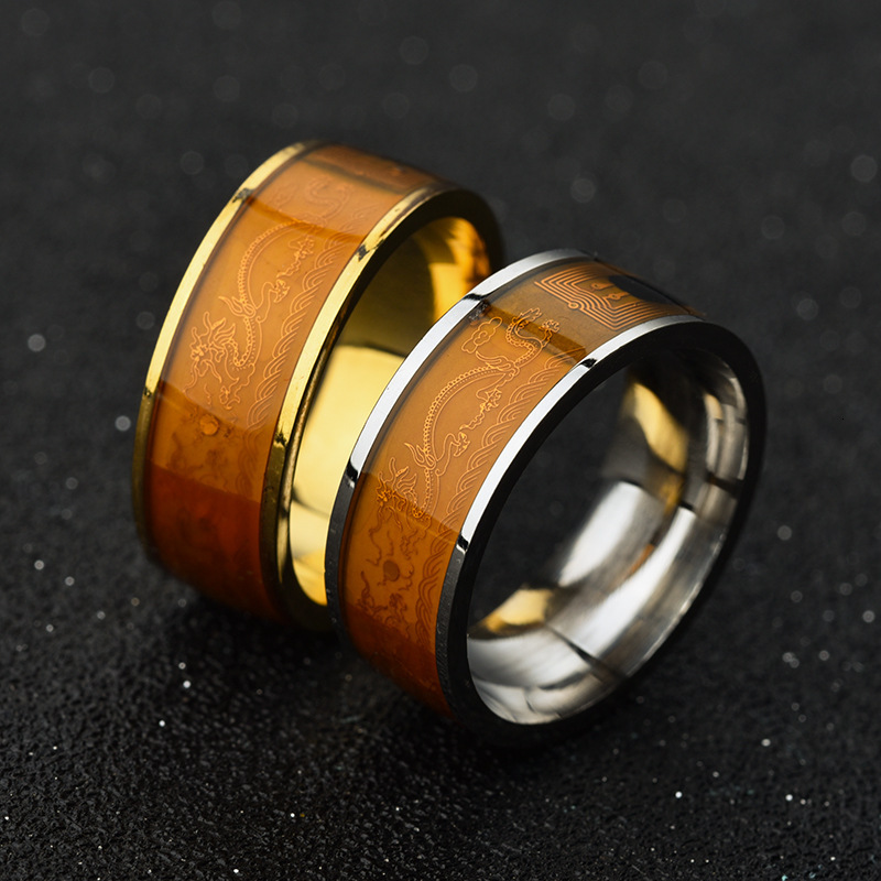 Fashion New NFC Phone Tag Smart Oil Drop Double Dragon Ring Bulk Discount