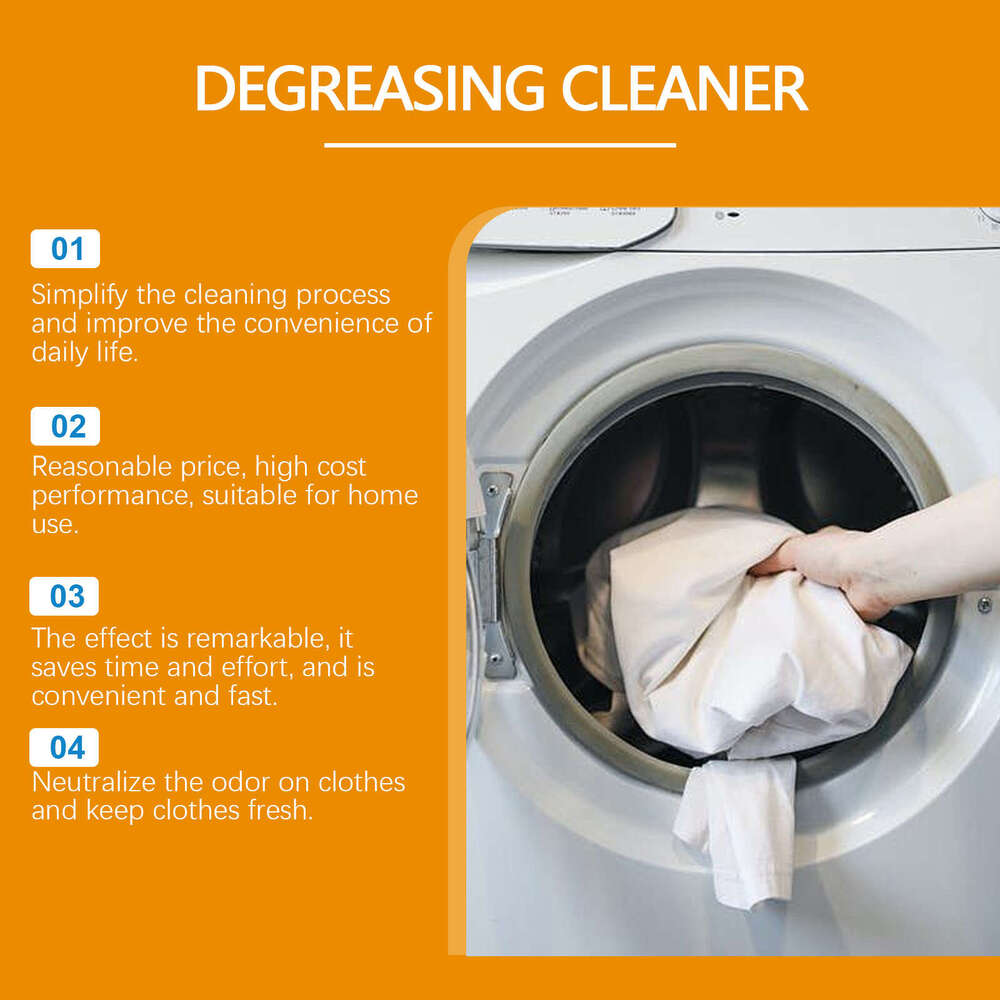 Jakehoe Clothes Oil Remover Gentle Cleaning Stain Household Fabric Care Long-lasting Fragrance Laundry Detergent S260130