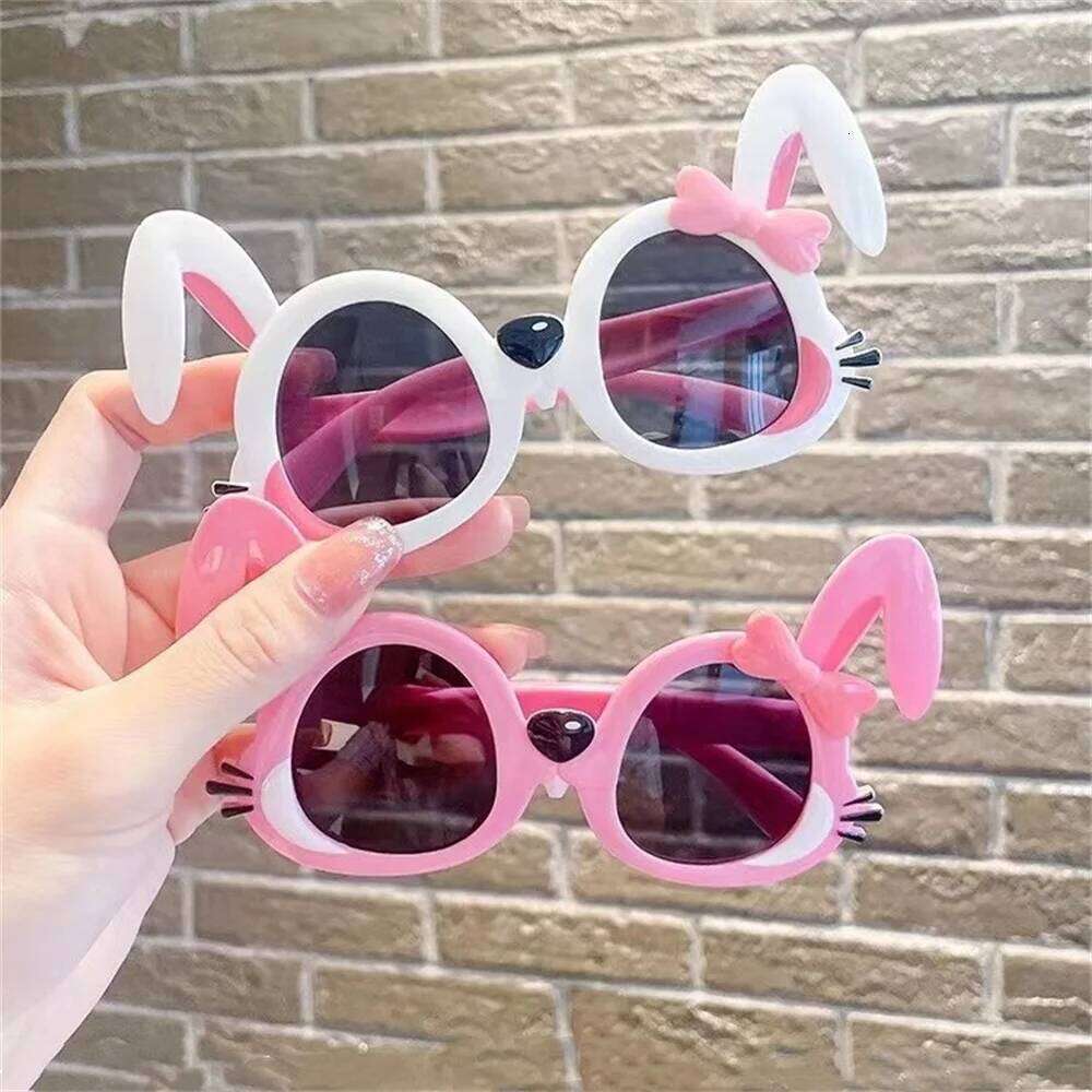 Kids Sunglasses Cartoon Bunny Shape Sun Glasses Trendy Children's Outdoor Shades UV400 Protective Easter Party Funny Photo Props H260130