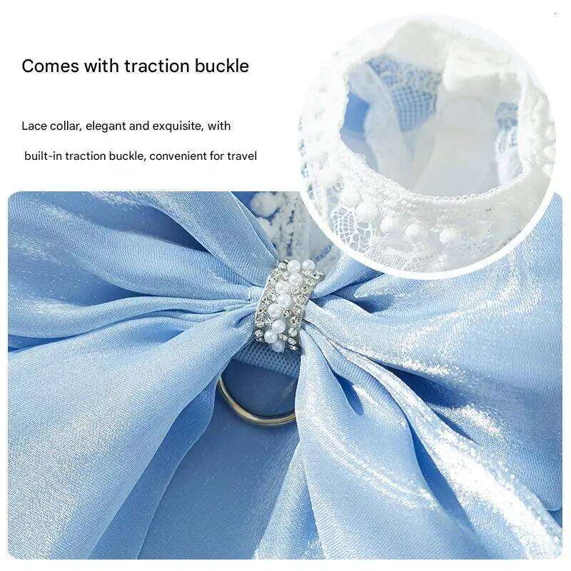 Bow Lace Pet Clothing For and Small Wedding Dog Princess Puppy Summer Clothes Cat Dress H260129