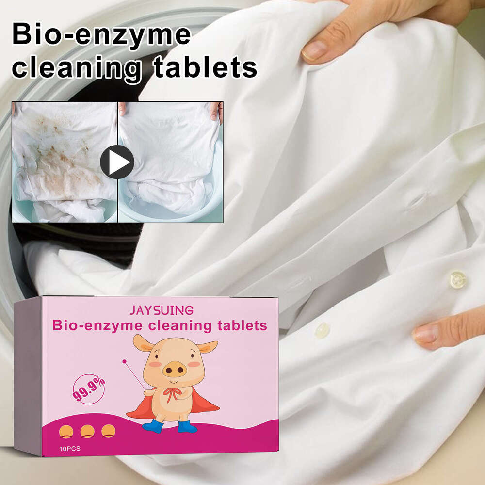Jaysuing Biological Enzyme Explosive Salt Effervescent Tablets for Cleaning Yellowing and Stubborn Coffee Stains on Clothes S260130