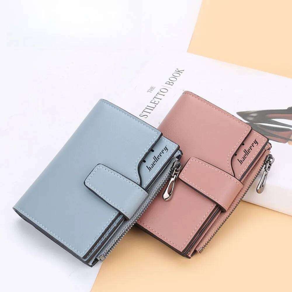 Fashion PU Leather Women Purse Portable Travel Organizer Foldable Zipper Bank Card Bag Ladies Dollar Coins Pouch Z260130