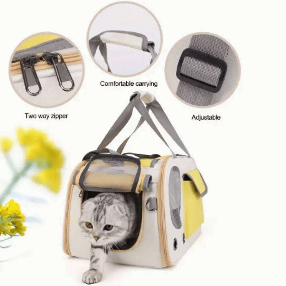 1Pcs Portable Pet Carrier Cat Bag Ideal Travel Outdoor Activities Suitable For Cats And Small Dogs 26H0130