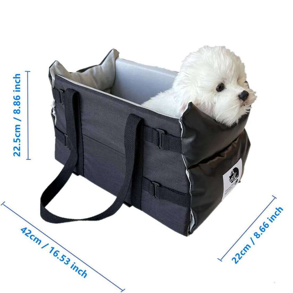 Car Safety Pet Seat Leather, For medium/Small Dogs Travel Central Control Cat DogBed Transport Dog Carrier Protector DogBags 26H0130