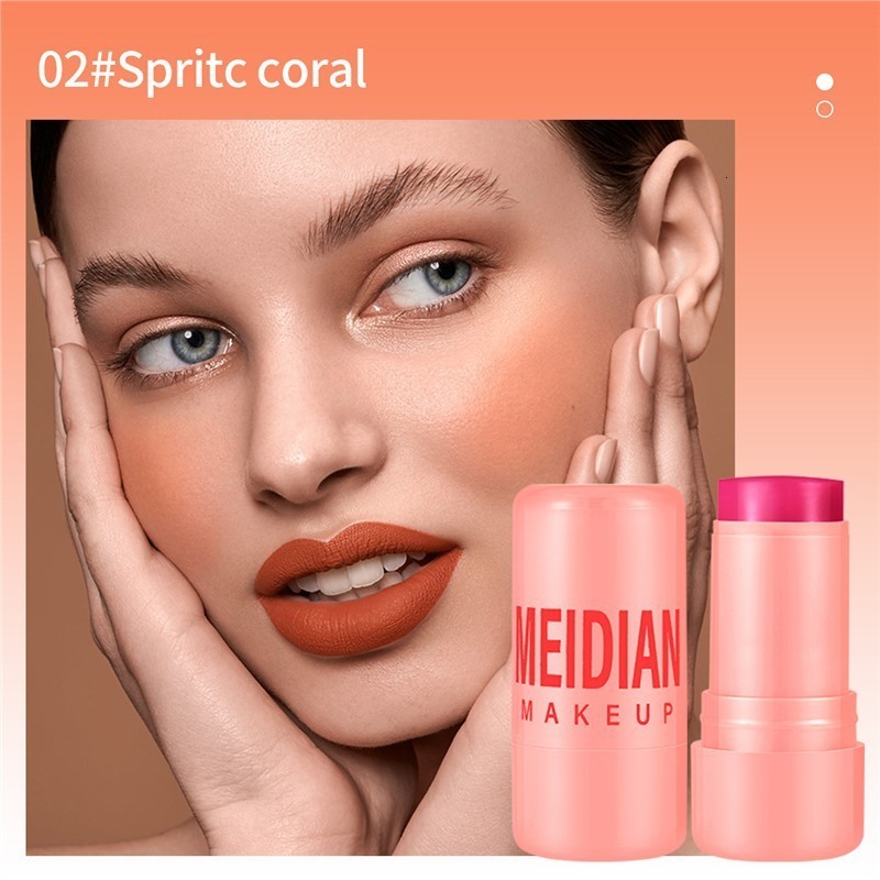 Long Lasting Jelly Blush Stick 4 Colors Multi Function Matte Lip Balm Brighten Eyeshadow 3 in 1 Lip Gloss Makeup 251111