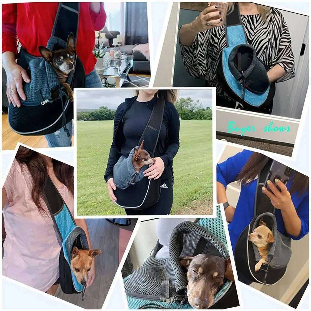 Travel Pets Products Crossbody Sling Strap Shoulder Dog Cat Carrier Pet Carrying Bag 26H0130