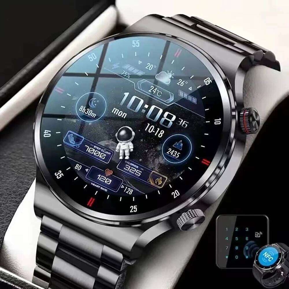 Originl Smart Watches Men NFC Call Fitness Clock Waterproof Sport Watch Wrist Smartwatch for Women Android Phones 2025 Z260129