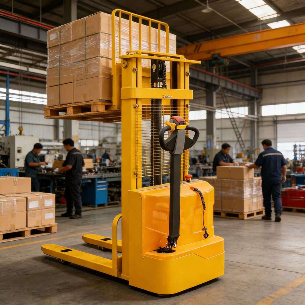 Advanced Electric Stacker with Low Maintenance AC Drive and Intelligent Charger for Cost Effective Warehouse Fleet Operations