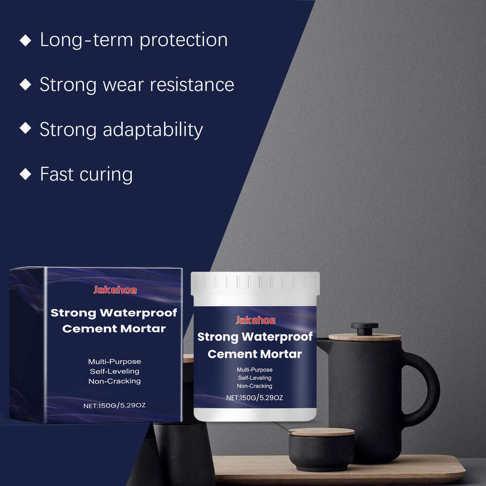Jakehoe Waterproof Cement Mortar Home Exterior Wall Leak-Proof Water-Free Tile Repair Sealant Anti-Seepage Coating S260130