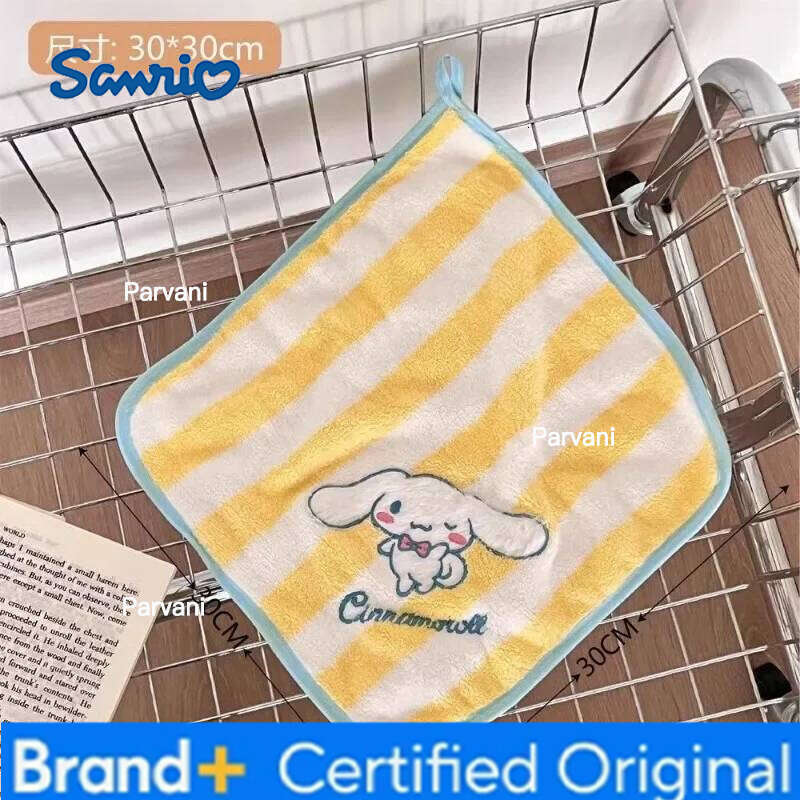 Sanrio My Melody Kuromi Soft Comfort Children's Towels Cartoon Fashion Practical Face Towel Portable Water Uptake Handkerc H260130
