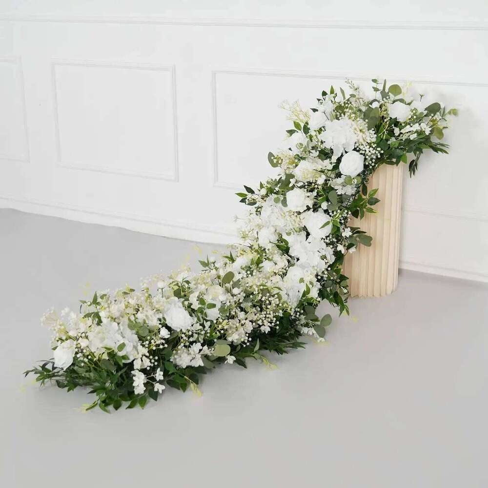 UFlower Artficial Row Runner Wedding Backdrop Arch Artificial Flower Table Arrangement Decor for Party Event Props Y260130