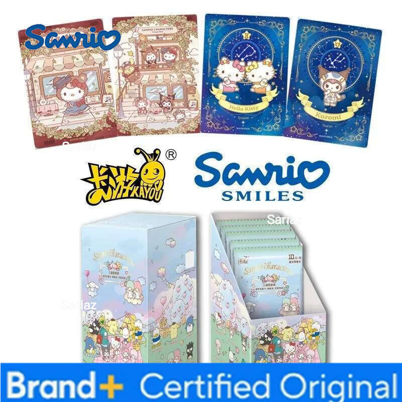Sanrio KAYOU Genuine Card Mengmeng Classic Pack Vitality Film Family Series Anime Collectible Cards Child Toys Gifts H260130