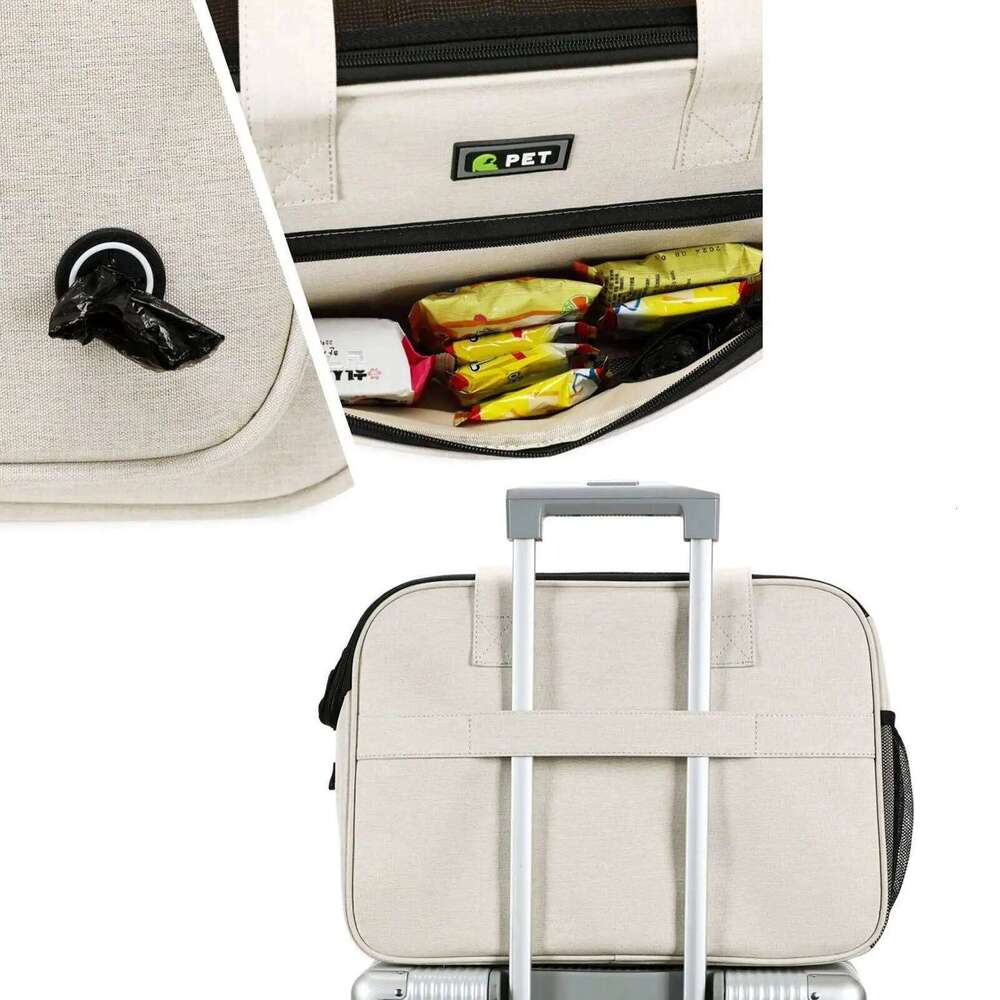 Puppy Soft Backpack With Large Pockets Comfortable Small Dogs Carrier Purse For Daily Shopping Walking Park Outing Picnic 26H0130