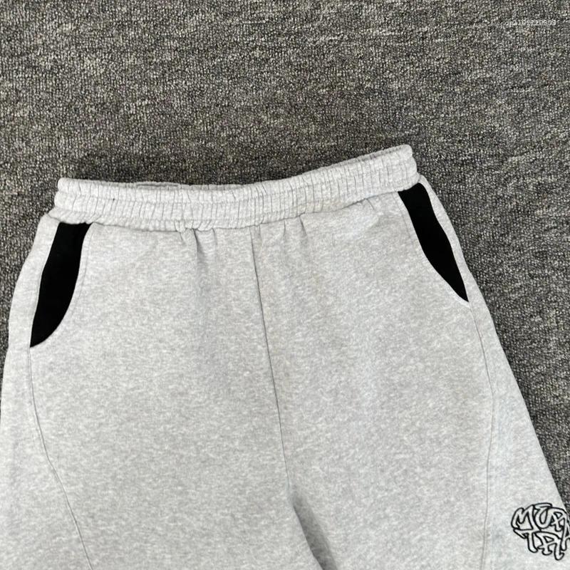 Men's Pants Autumn Sweatpants Men Loose Casual Embroidery Letter Cuffed Hip-hop Style High Street Sportswear