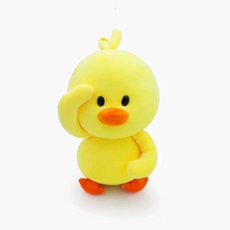 38cm Dancing duck Soft Toys Plush Toy Korean Netred Wearing Hyaluronic Acid Little Yellow Duck Doll Ducks Y260128