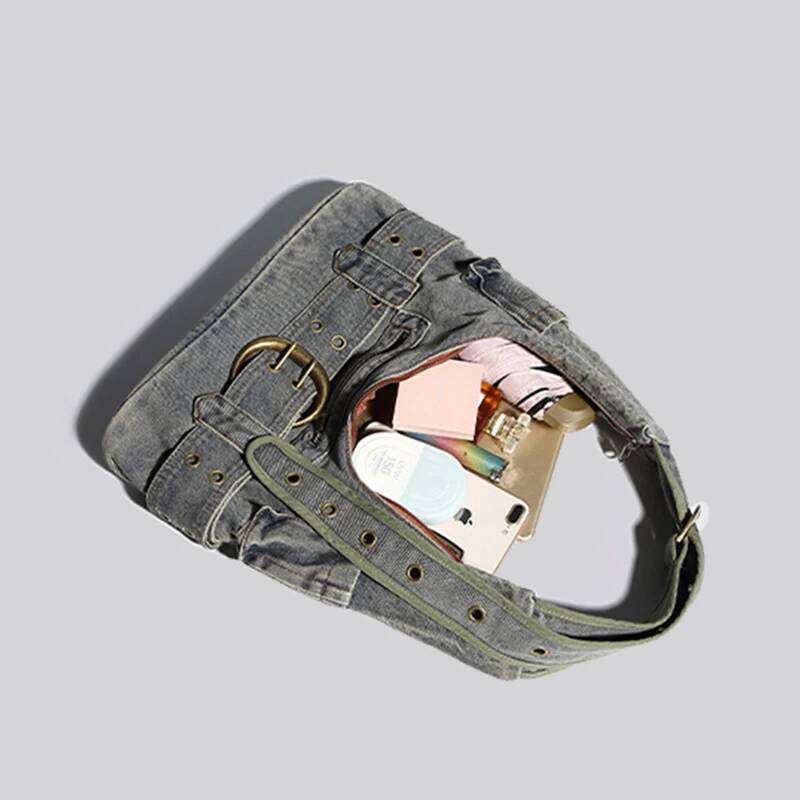 Denim Backpacks Shoulder Bag High Capacity Retro Fashion Canvas Crossbody Woman Bags Tote High Quality Sweet Cool Girl Versatile