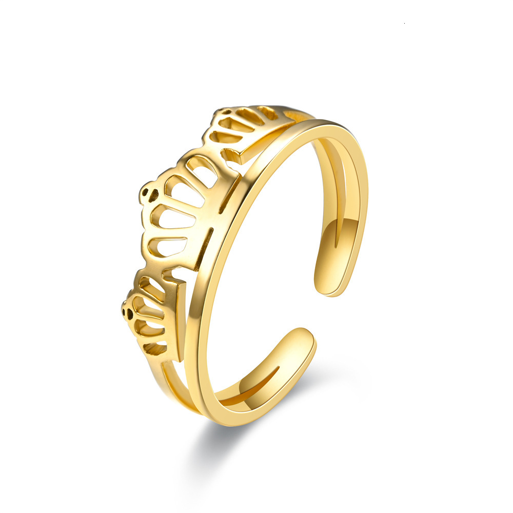 New Product Cut Hollow Open Four-Leaf Clover Arrow Ring Source Manufacturer Bulk Discount