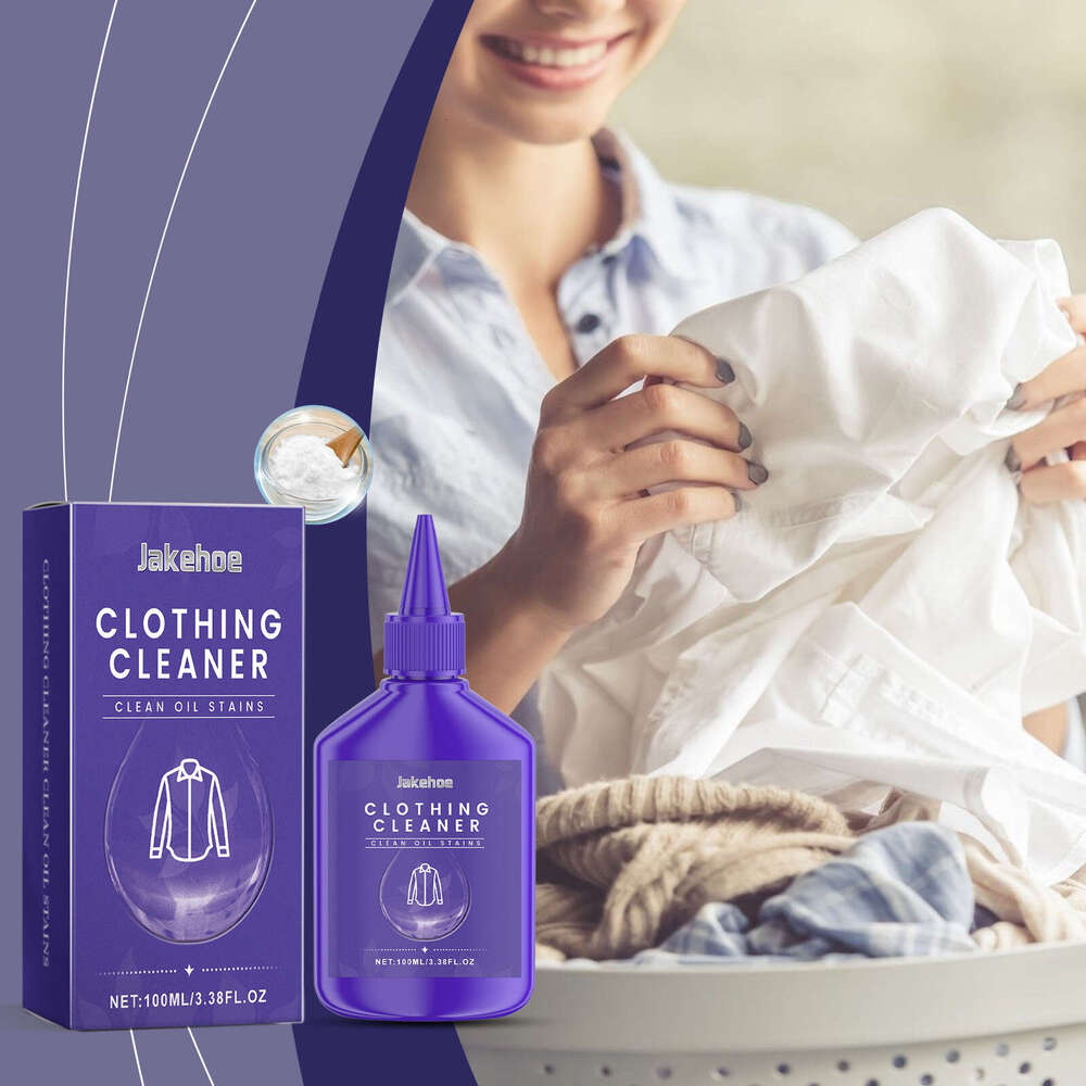 Jakehoe Clothing Stain Cleaner Gentle Formula Care for Clothes Clean Oil Stains and Dirt S260130