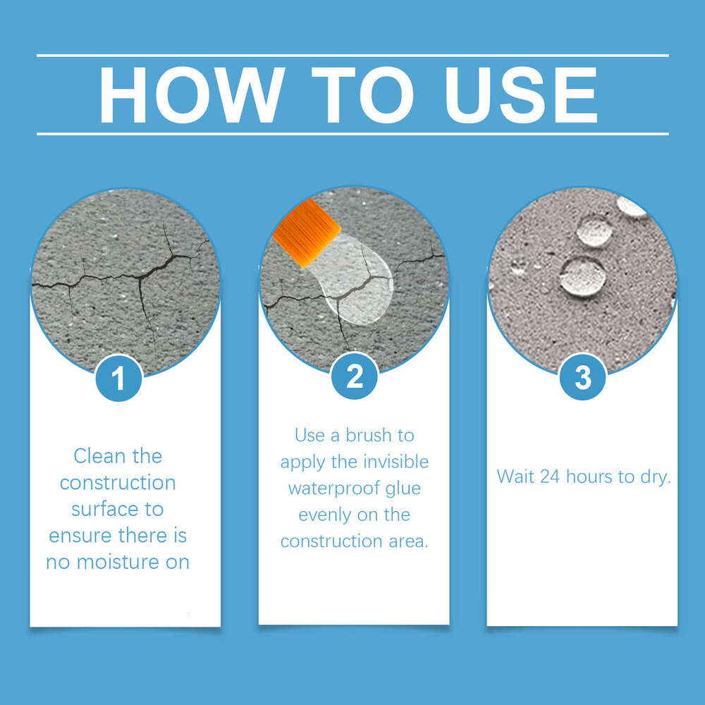 Jakehoe Home Repair Leak Sealant for Exterior Wall Tile Gap Multi-functional Invisible Waterproof Glue S260130