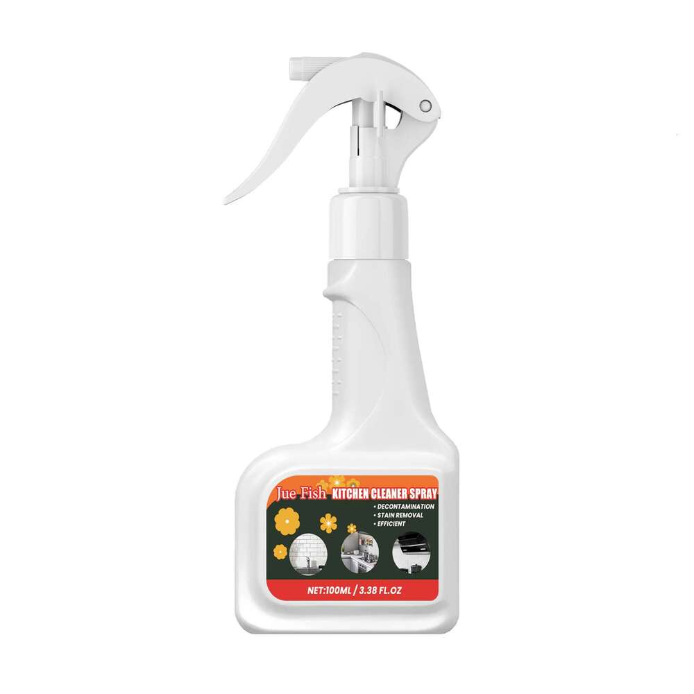 Jue-Fish Kitchen Grease Cleaner Household Range Hood Stove Sink Oil Stain Remover S260130