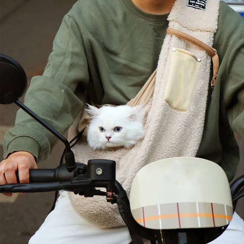 Winter Warm Pet Cat Chihuahua Yorkshire Plush Supplies Suitable For Small Dogs Carrier Portable Shoulder Handbag Dog Bag 26H0130