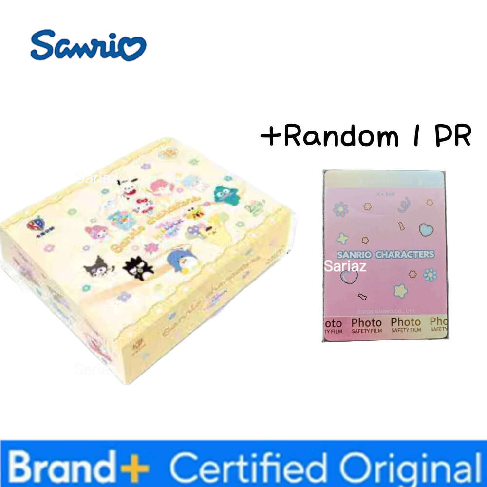 Sanrio KABAO Original Box Anime Kuromi Hello Kitty Shining Card Cartoon My Melody Collectible Game Cards Toy For Children Gift H260130111