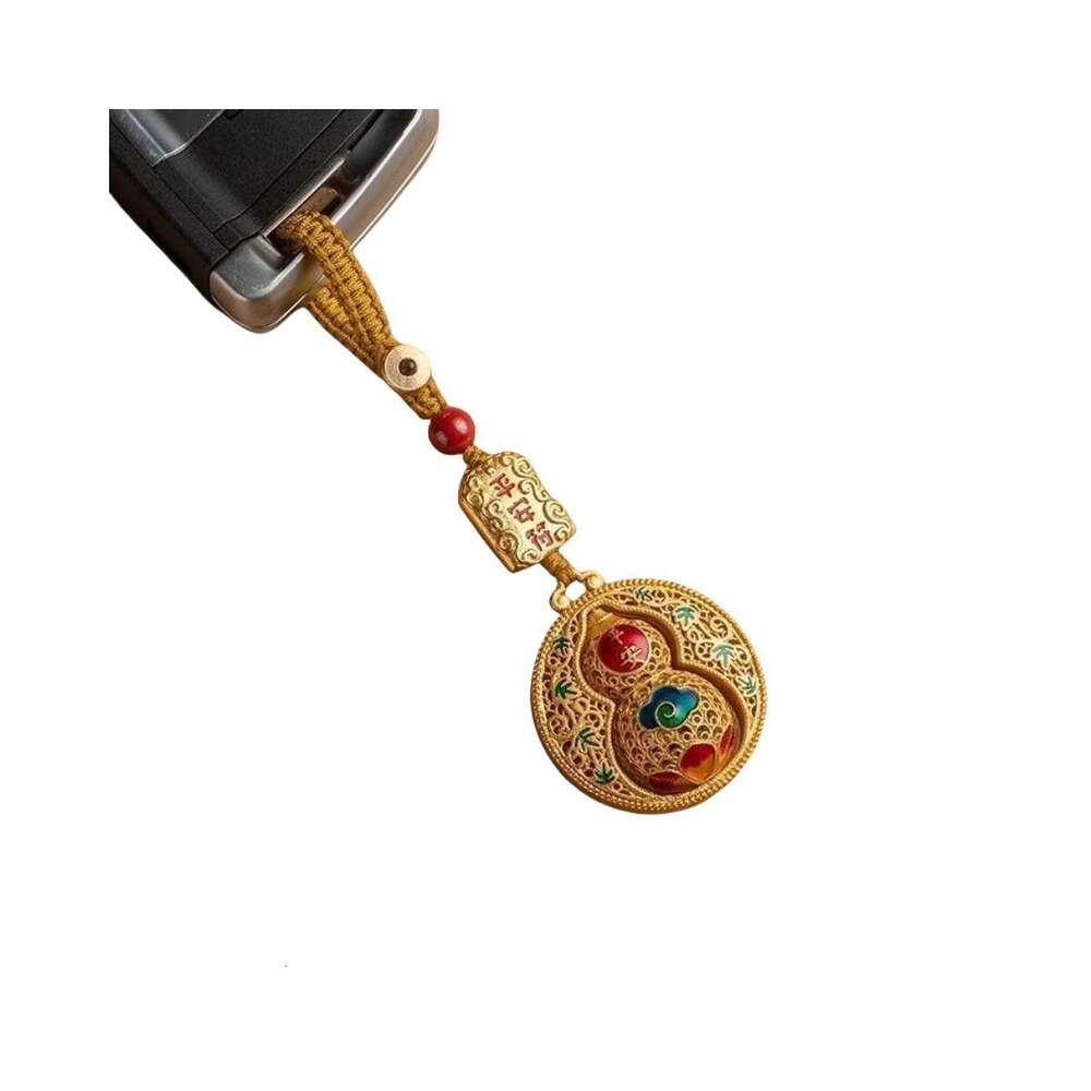 Lucky National Trend High-end Pendant Phone Keychain Ornament Vintage Bag Creative Gift for Men and Women