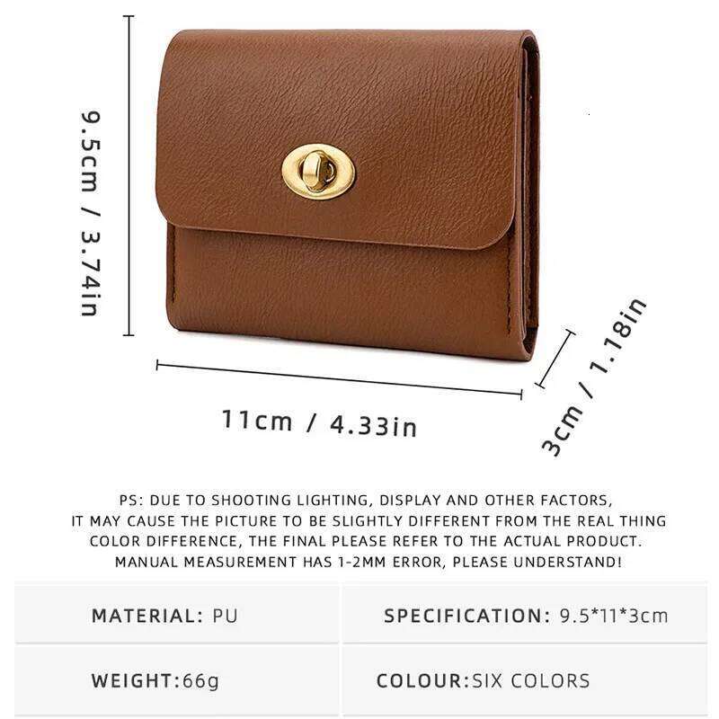 Minimalist Kawaii Cute Luxury Women Wallet Coin Card Bag Small Short Fashion PU Leather Korean New Purse Z260130