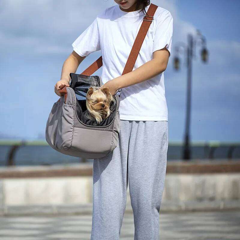 Portable Pet Carrier Cat Travel Bag with Cover for Small Dogs Cats Puppies Soft-Sides Car Seat Safe Bed Dog Handbag 26H0130