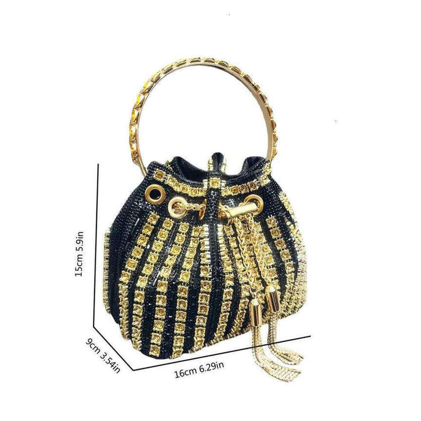 TAURUSCIAGA Luxury Creativity Purses And Handbags Bags For Women Bucket Clutch Purse Evening Banquet Crystal Rhinestone Shoulder Bag Niche Tote Bag