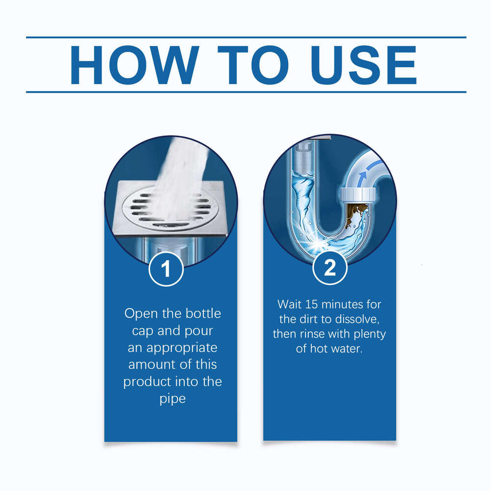 JAKEHOE Pipe Cleaner Detergent for Unclogging Kitchen and Bathroom Drains Freshener S260130