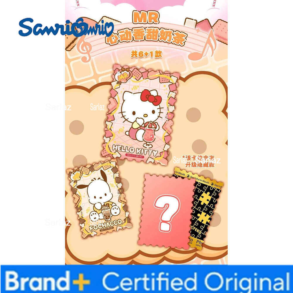 Sanrio Genuine Family Polaroid Cards Heartbeat Wink Life Diary HelloKitty Pink Cute Collection Card Toys Gifts H260130
