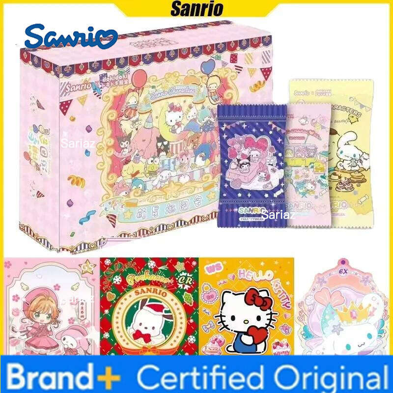 Sanrio Doki Vol.2 Cards Moe Star Garden Party Anime Collection Card Mistery Box Board Game Toy Birthday Gifts for Boys and Girls H260130