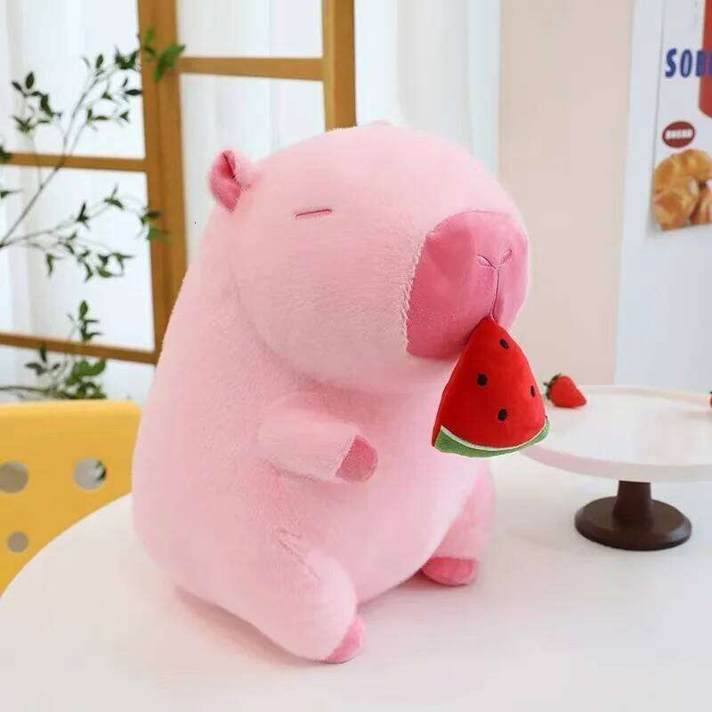 30cm Capybara Simulation Capibara Anime Fluffty Toy Kawaii Plushie Cute Stuffed Animals Soft Doll Plush Gift Kid Toys Y260128
