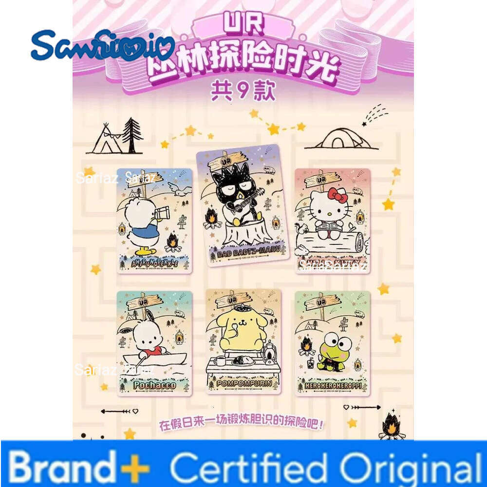 Sanrio Genuine Card Polaroid Family Coolomi Life Diary HelloKitty Series Pink Cute Anime Collection Cards Toys Gifts H260130