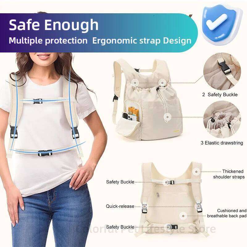 Chest Front Carrying Tote Breathable Backpack Chihuahua Dog Portable Outdoor Travel Carrier Bag for Cat 26H0130