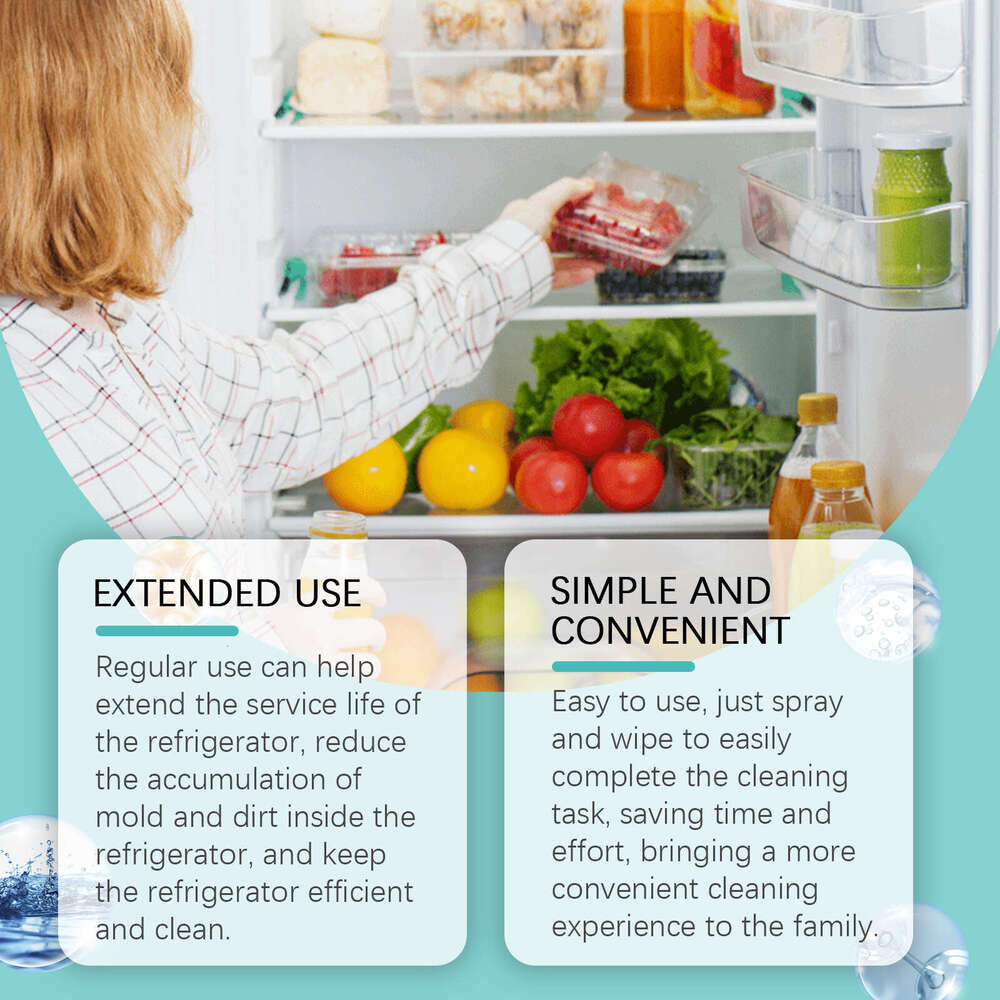 JAKEHOE Cleaner Refrigerator Stain Deep Odor Removal Household Cleaning Spray S260130