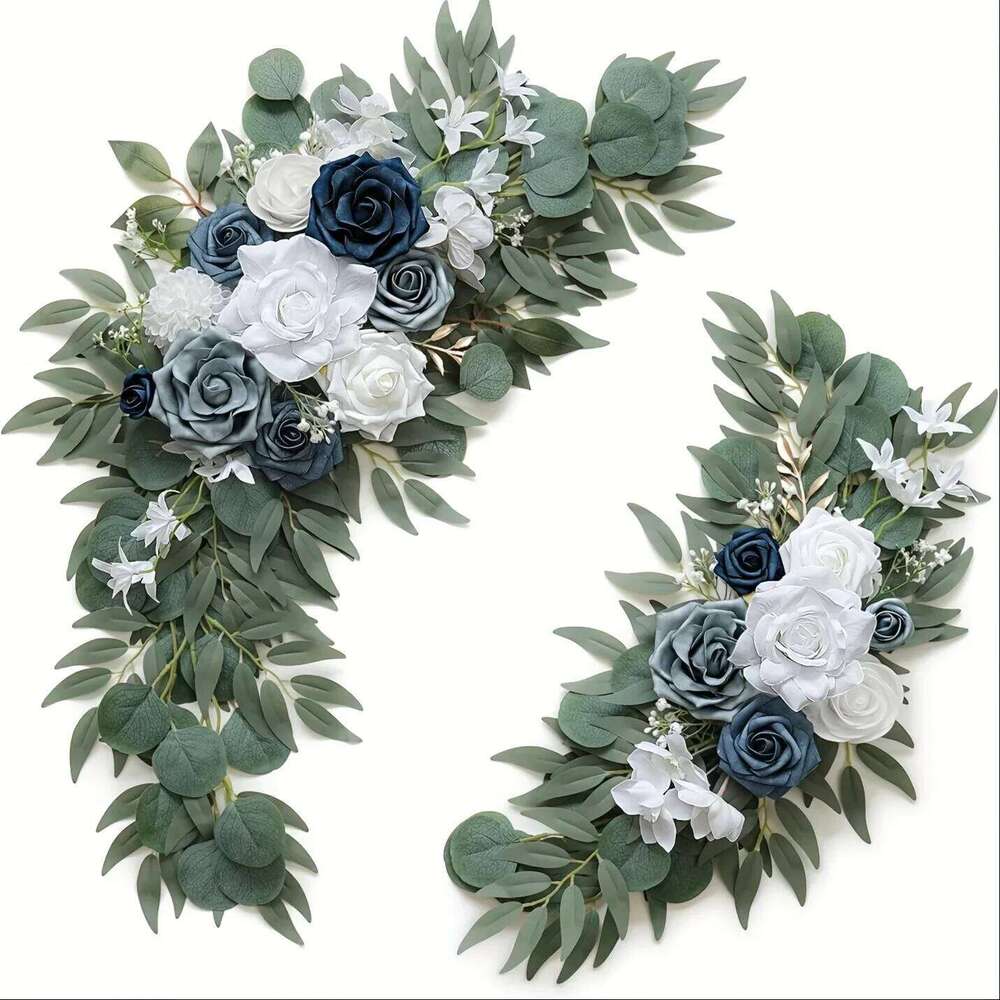 2pcs Welcome Flowers,Small Arch Artificial Flowers, Decoration Reception and Wedding Background Flowers W260130