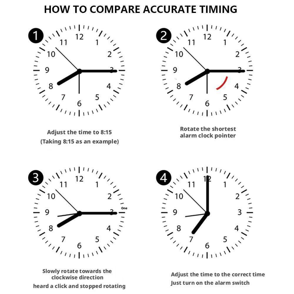 Small Alarm Early Education Cartoon Bedside Table Wake-up Tool Learning Time Portable Clock For Bedroom Office W260130