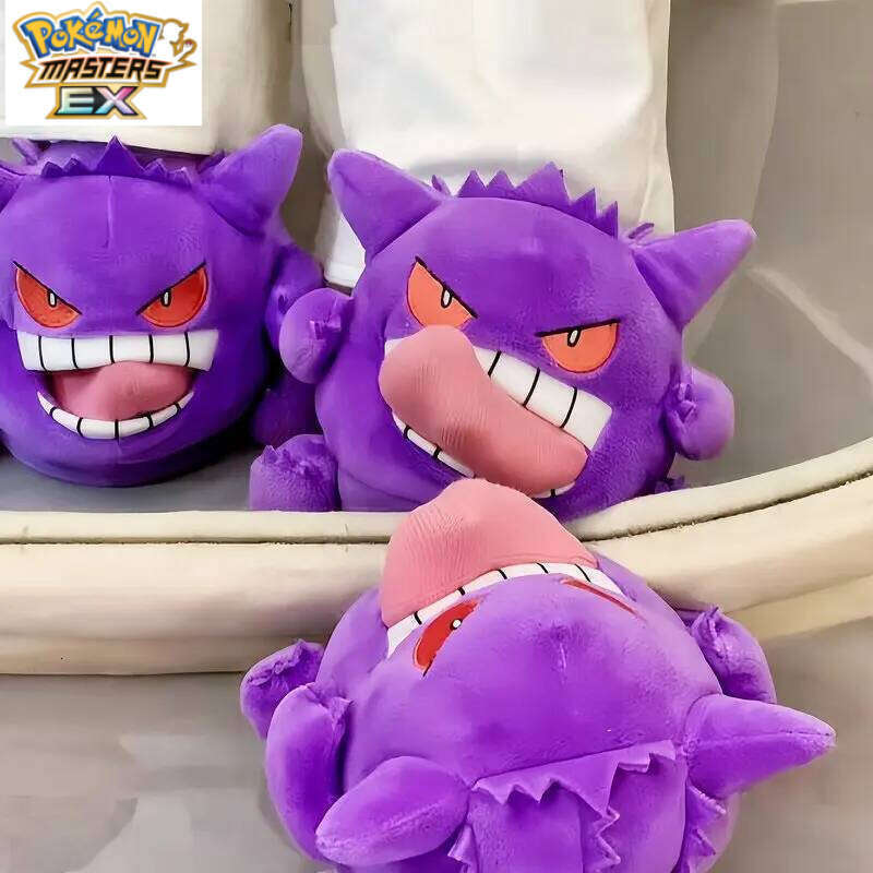 New Gengar Funny Tongue-Out Design Soft Sole Cute & Cuddly Winter Warm Indoor Couple Home Slippers Perfect Gift L260129