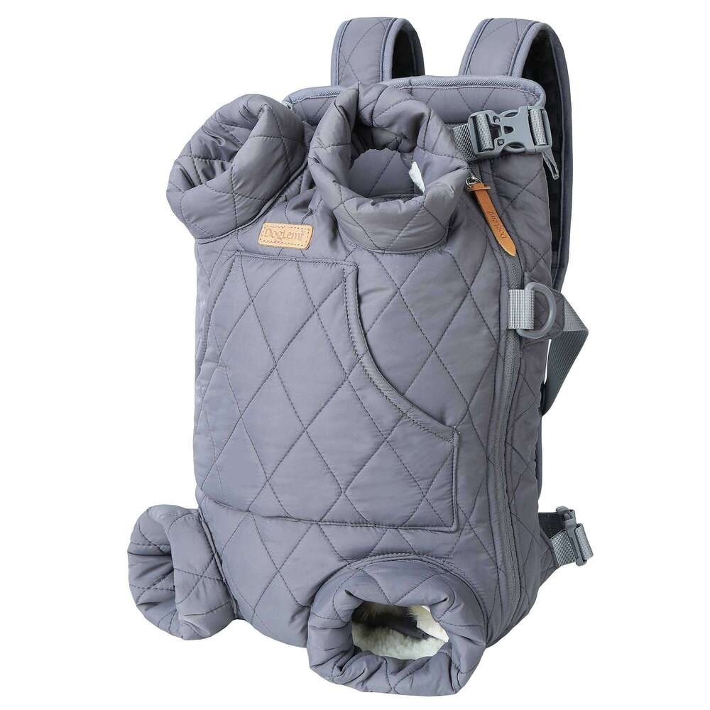 Winter Thicken Warm Cat Backpack Hands Free Portable Travel Dog Carrier for Small Dogs Windproof Safety Pet Bag 26H0130