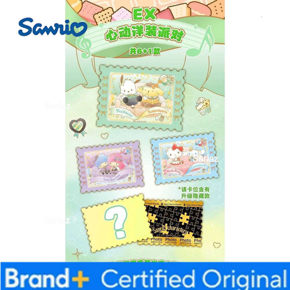 Sanrio Original Kabao Collection Pochacco Pompompurin Rare and Lovely Party Cards Anime Fan Favorite Gifts Treasure Toys H260130