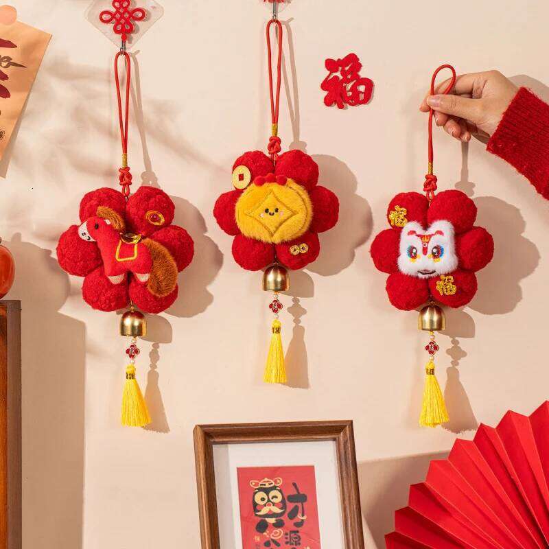Bag Accessories 2026 New Decoration Horse Year Door Pendant With Tassel Chinese Spring Festival Tet Hanging Ornament