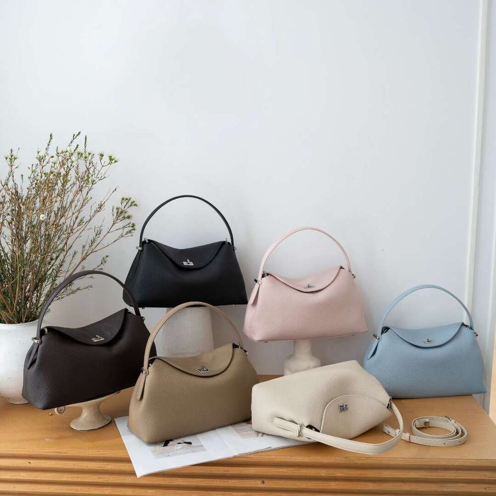 Totebag Shoulder ROSE NOIRE Genuine Leather Commuter Versatile Single Women S Crossbody Bag Simple Large Capacity High End Feel Top Layer Cowhide Hand