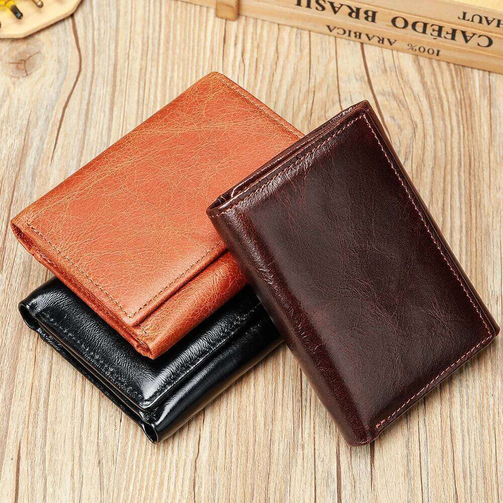 WESTAL RFID Blocking Men Wallets Genuine Leather Men's Wallet With Pocket CardHolder with Muliti Card Slots Coin Purse 1134 Z260130